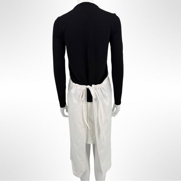 New Escoffier Ritz Paris White Apron 100% Cotton Adjustable One Size - Picture 3 of 3